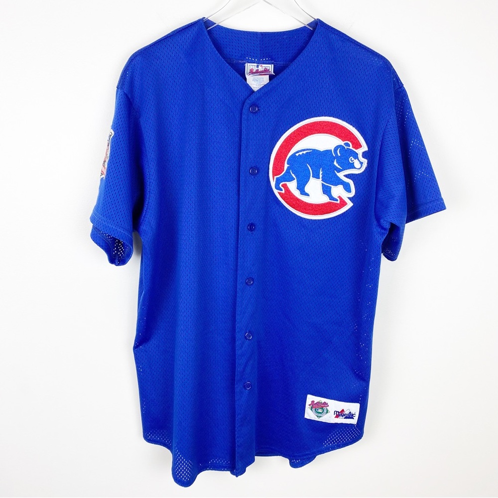 Majestic Vintage Chicago Cubs Mark Grace Jersey Large